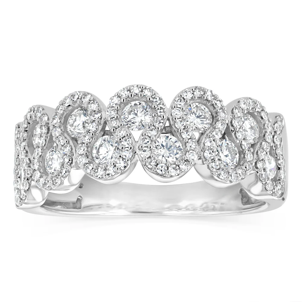 1 Carat Diamond Ring in 14ct White Gold