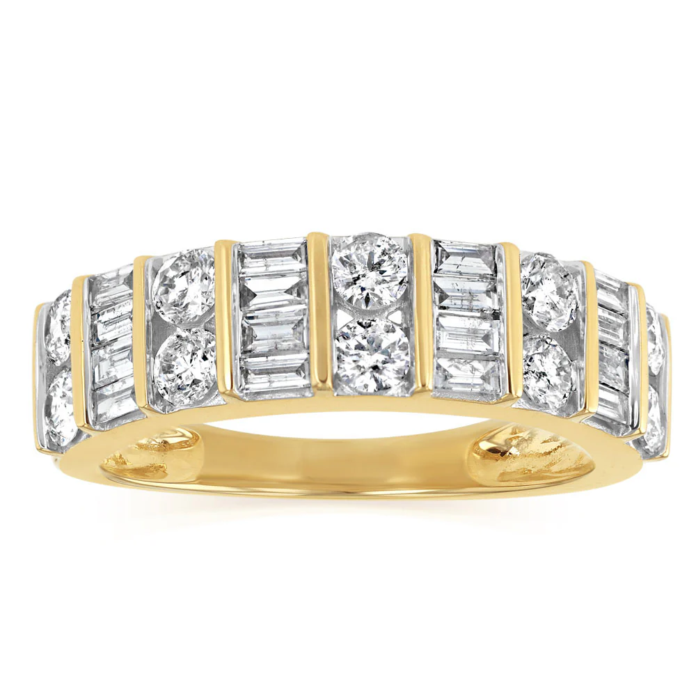 1 Carat Diamond Ring in 9ct Yellow Gold