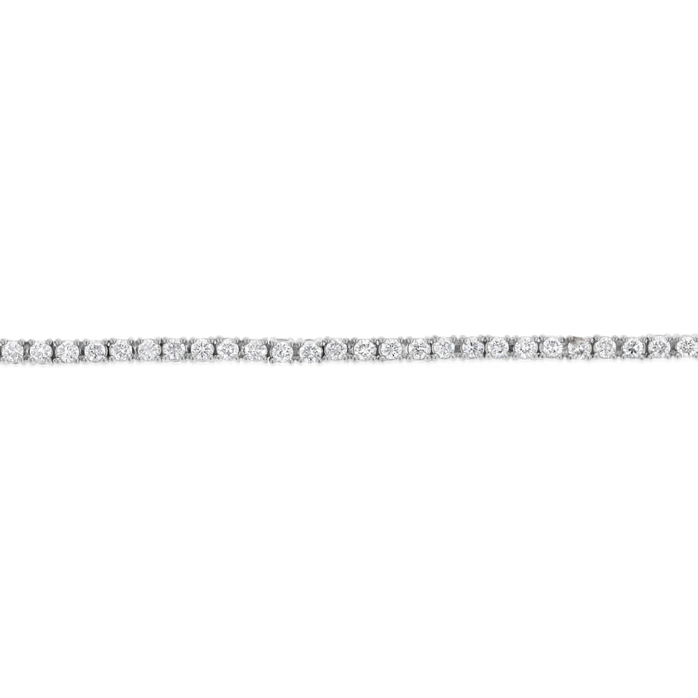 1 Carat Luminesce Lab Grown Diamond Tennis Bracelet in 9ct White Gold - Image 3