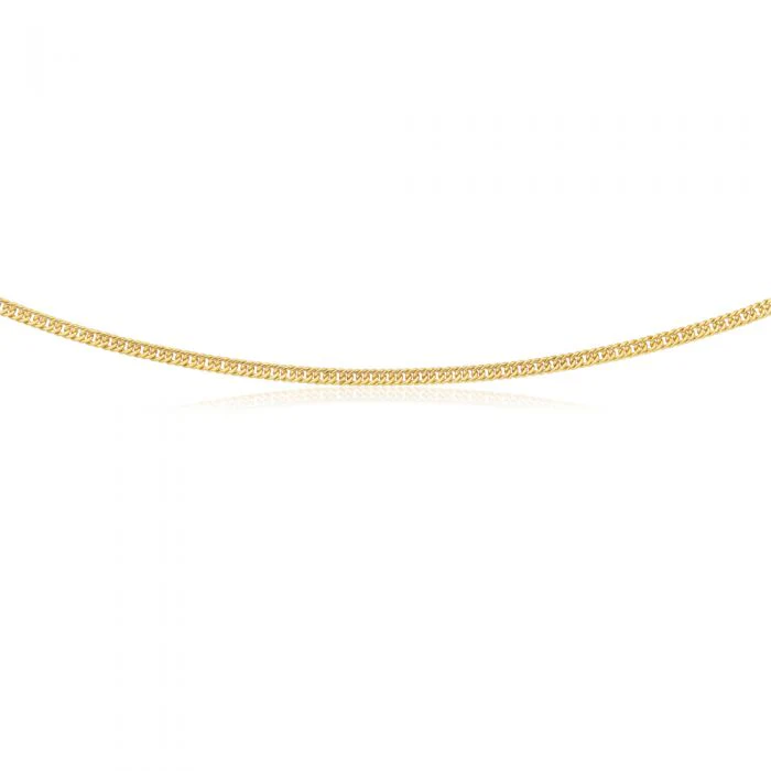 9ct Yellow Gold Filled 45cm Double Curb Chain - Image 2