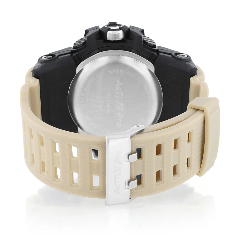 Active Pro 1545D Digital Khaki Sports Watch - Image 2