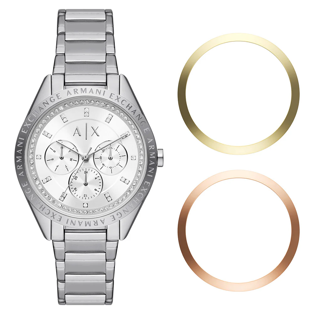 Armani Exchange AX7142SET Lady Giacomo with Interchangeable Bezels