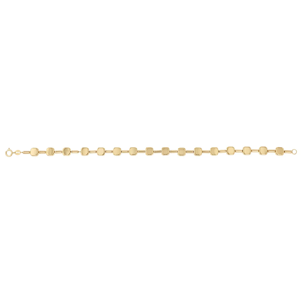 Box Style Fancy 19cm Bracelet in 9ct Yellow Gold - Image 2