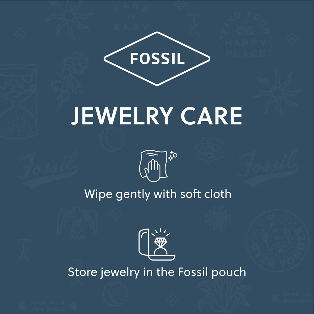 Fossil Stainless Steel Jewelry Multistrand Black Leather Bracelet - Image 3
