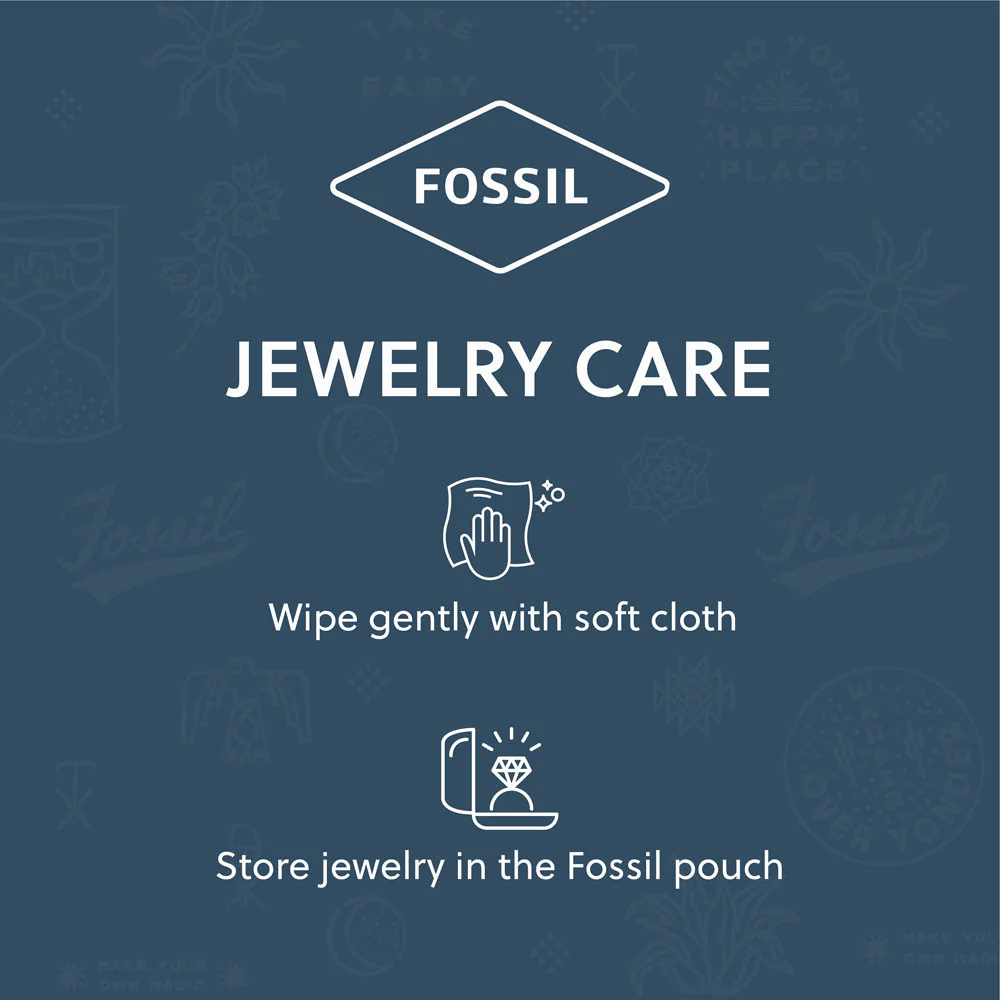 Fossil Yellow Gold Plated Stainless Steel Jewelry 20+2cm Bracelet - Image 6