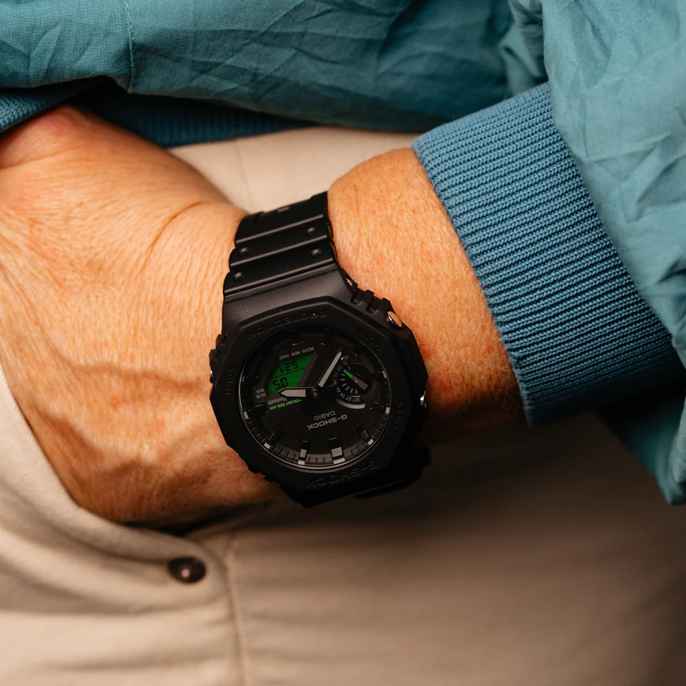 G-Shock Black & Electro Green GAB2100BEG-1A - Image 3