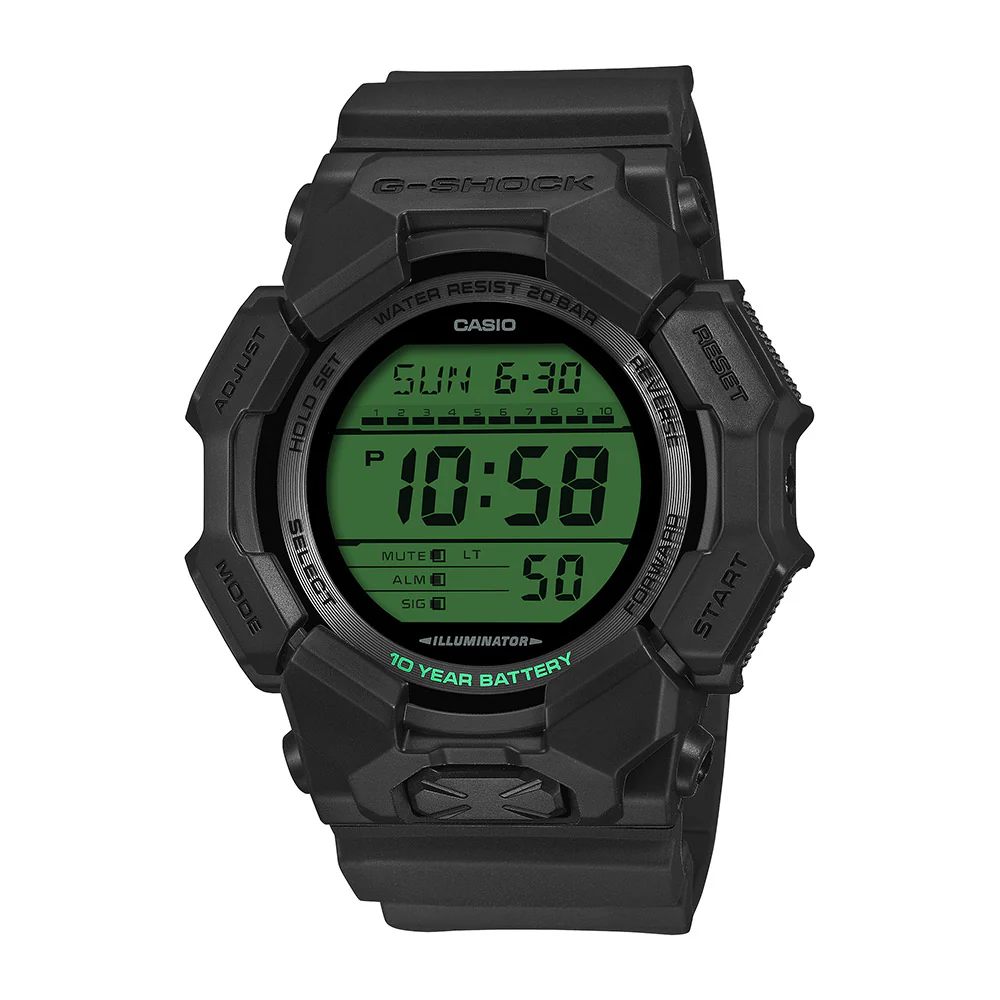 G-Shock Black & Electro Green GD010BEG-1D Digital