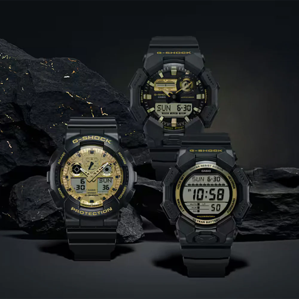 G-Shock Black & Gold GD010GB-1A9 Digital - Image 4