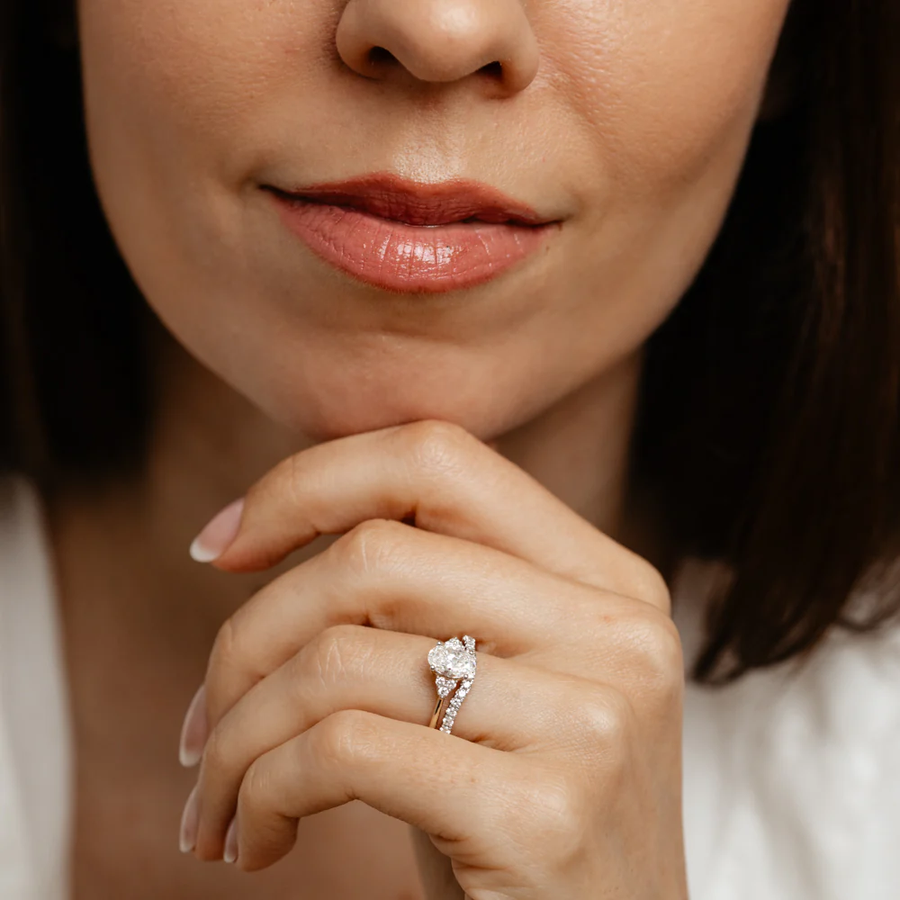 Luminesce Lab Grown 1.30 Carat Diamond Bridal Set Ring in 9ct Yellow Gold - Image 4
