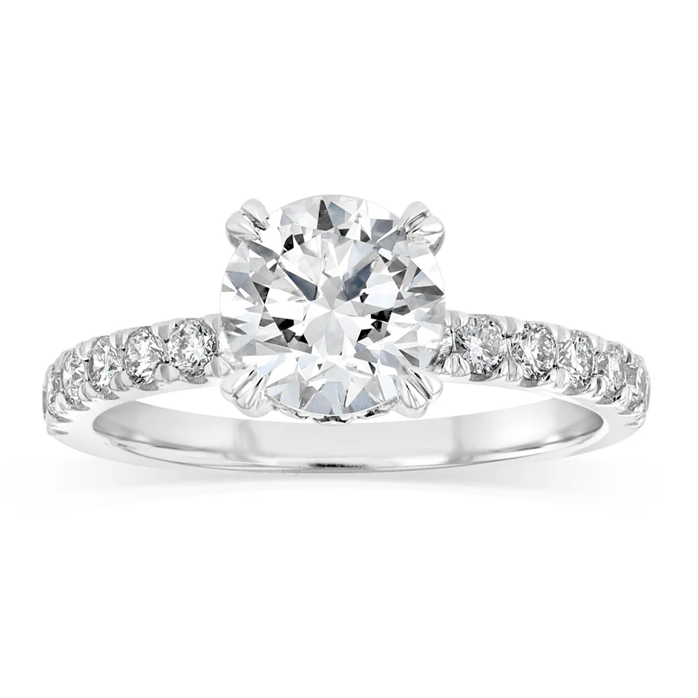 Luminesce Lab Grown 2 Carat Diamond Ring in Sterling Silver