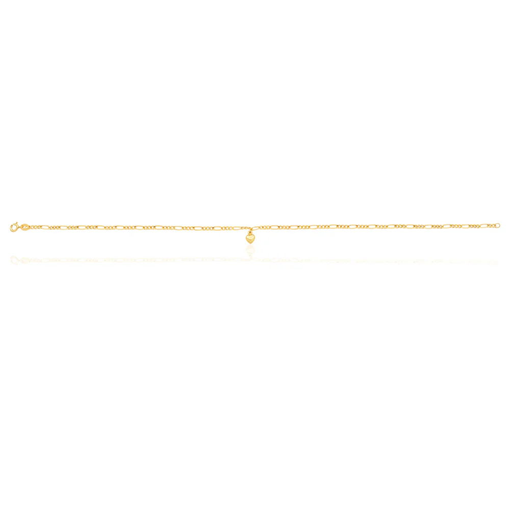 Silverfilled Figaro 1:3 27cm Anklet - Image 2
