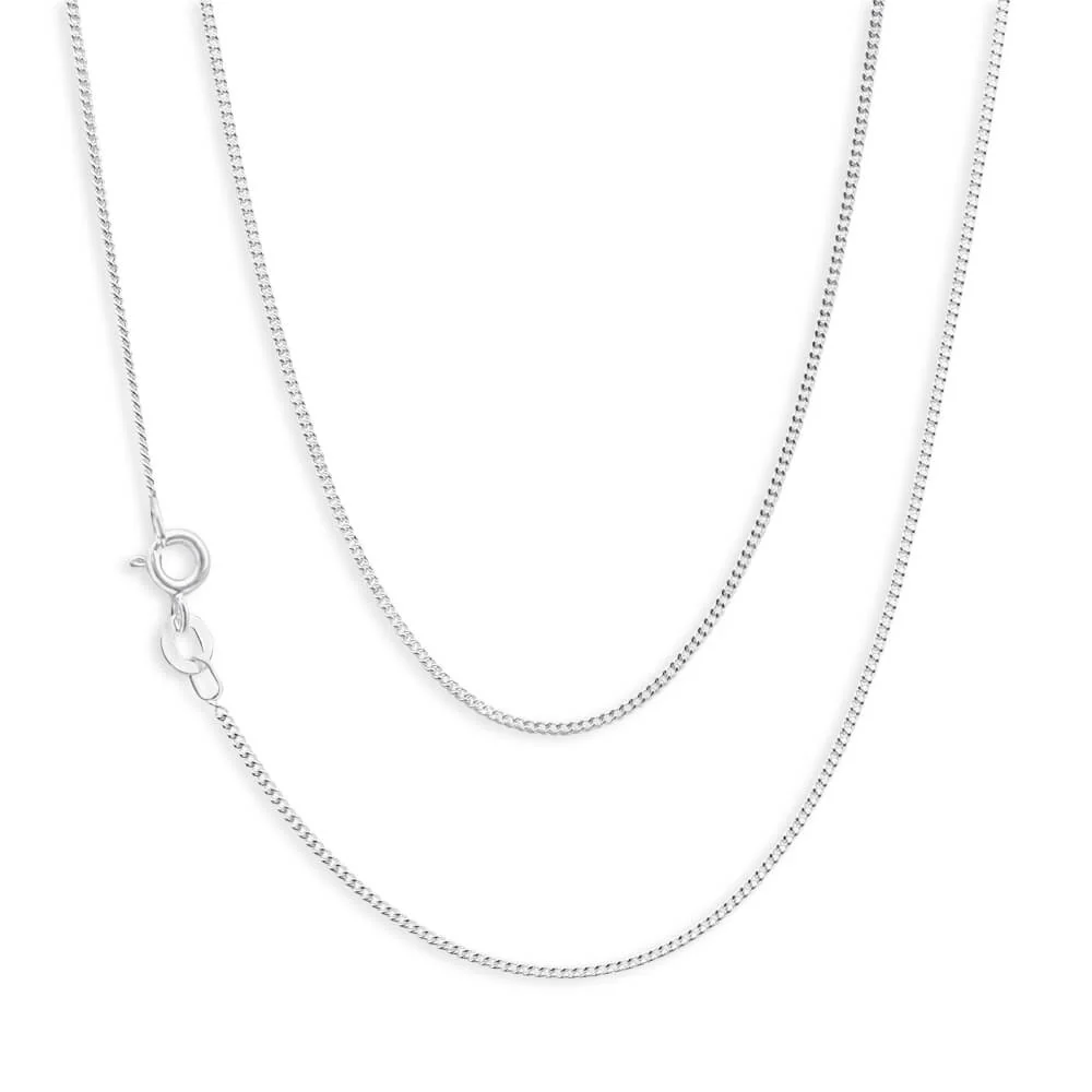 Sterling Silver 50cm 40 Gauge Dicut Curb Chain - Image 10
