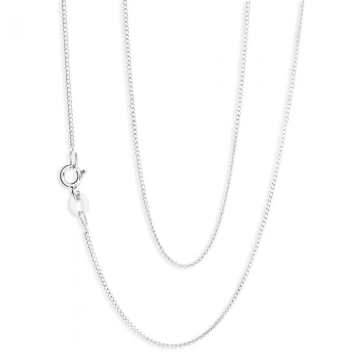 Sterling Silver 50cm 40 Gauge Dicut Curb Chain - Image 4