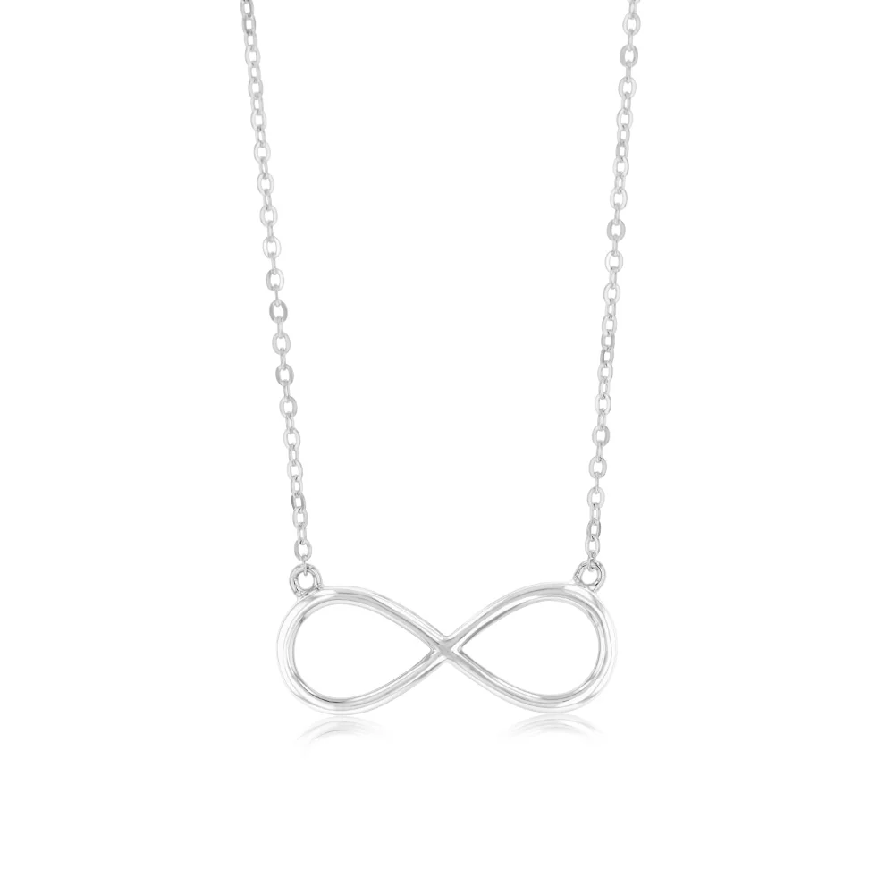 Sterling Silver Infinity Pendant on 40+5cm Chain