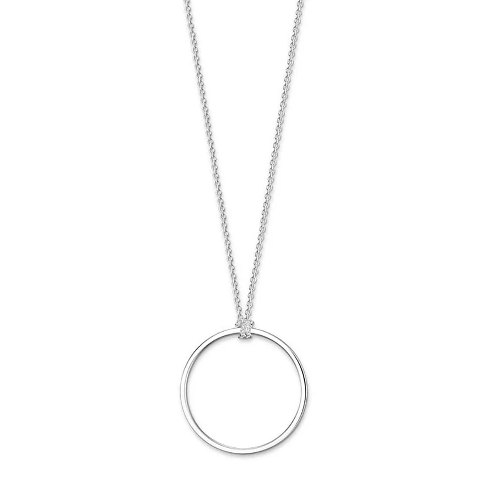 Sterling Silver Thomas Sabo Charm Club Silver Circle Chain 70cm